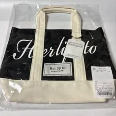 Herlipto HLT Canvas Mini Tote black - メルカリ