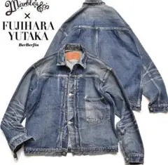 Marble's Co. x FUJIHARA YUTAKA デニムジャケット Marble's Co. x FUJIHARA YUTAKA デニムジャケット - メルカリ