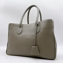 未使用級 本革】ヤングアンドオルセン トートバッグ シボ 大容量