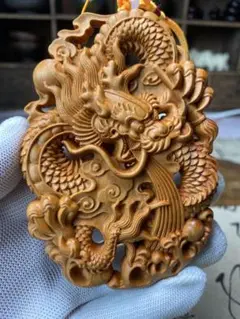 龍　彫物　竜木彫 木彫りの龍