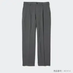 ユニクロ　タックワイドパンツ　グレー　4L