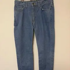 EDWIN 407 W38 ストレートデニムパンツ ブルー