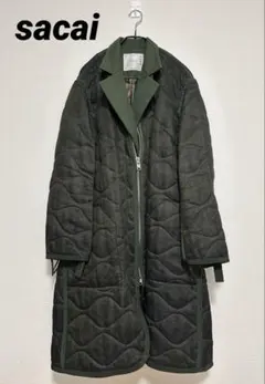 希少レア❗️sacai サカイ 16AW ハイブリッドキルティングコート 日本製