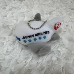 JAPAN AIRLINES 飛行機 ぬいぐるみ キーホルダー