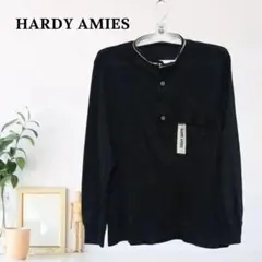 zC962【M】HARDY AMIES ニット セーター バンドカラー ボタンのサムネイル