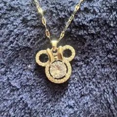 Disney・ミッキーマウスクリスタルネックレス