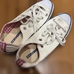 CONVERSE ALL STAR ローカット ピンクギンガムチェック 25cm