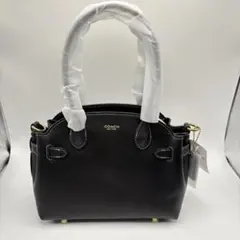 【新品未使用】COACH コーチ ブラックレザー 2WAY バッグ CCY99