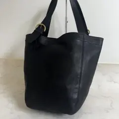 COACH オールドコーチ トートバッグ 大容量 A4収納 ブラック レザー