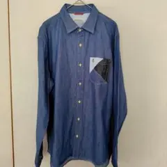 美品　Hush Puppies 長袖デニムシャツ L