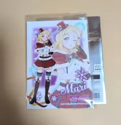 Aqours　ジングルベルがとまらない　トレーディングＬ判ブロマイド　小原鞠莉