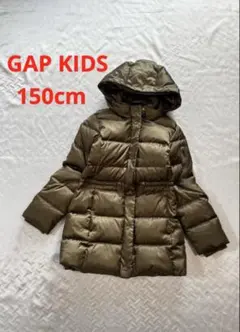 美品　GAP KIDS ダウンコート　オリーブ色　XL 150cm フカフカ