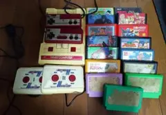 ファミリーコンピュータ 本体とゲームソフトセット
