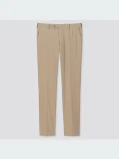 UNIQLO／感動パンツウルトラライト／コットンライク／ベージュ／ウエスト73