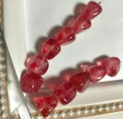 天然石大粒 クォーツ リンゴクォーツ 可愛い 1連 まとめ売り