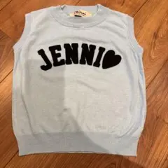 【JENNI】ライトブルー ニットベスト