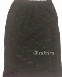 リバーシブル　タイトスカート　M 黒　秋冬用