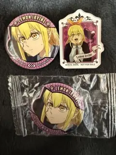 マッシュル　くら寿司コラボ　レモン　バッチ　アクリルステッカー