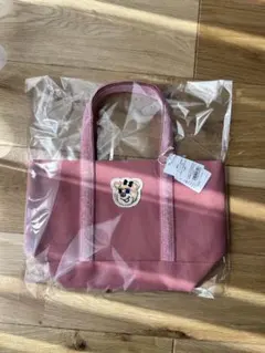 【新品】フェイラー オールドテディ ワッペントートバッグ ピンク L 小