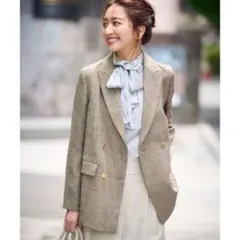 NATURAL BEAUTY BASIC ダブルブレストボクシージャケット