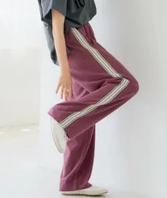 サイドライン カジュアルパンツ