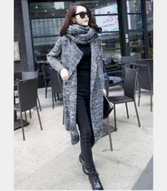 【更に値下げしました。】スヌード付きロングコート