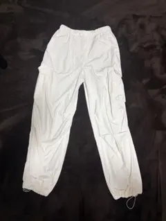 GU ホワイト カーゴパンツ レディース M