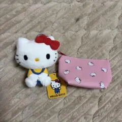 ハローキティ ぬいぐるみキーホルダー ポーチセット