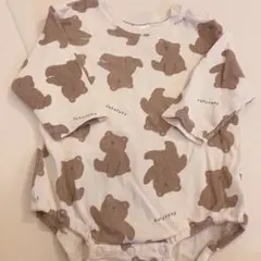 futafuta クマ柄ロンパース 70
