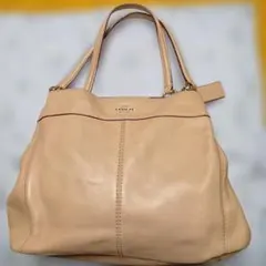 【COACH/コーチ】美品 ショルダー バッグ【上品なベージュ