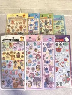正規品♡ボンボンドロップシール　ディズニー第二弾　8種類コンプリート　クラシック