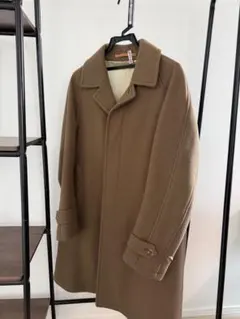 【極美品】SCYE BASICS ウールカシミヤ バルマカーンコート 36 茶のサムネイル