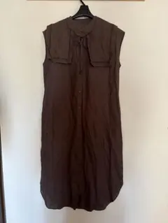 BEAUTY&YOUTH UNITED ARROWS ノースリーブワンピース茶