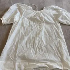 ホワイトコットンパフスリーブシャツのサムネイル