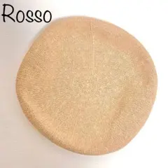 【URBAN RESEARCH ROSSO】ベレー帽　ベージュ　メッシュ