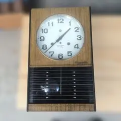 アイチ時計、愛知時計、アイチ振り子時計、ゼンマイ振り子時計、完動品、100cm 完動・美品〉愛知時計 21日巻きチンチャン打ち箱型ゼンマイ振り子時計