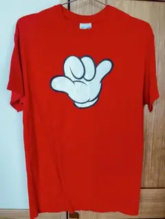 X-LARGE ディズニー　コラボTシャツ レッド　メンズ　　Mサイズ