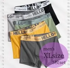 メンズボクサーパンツ　オシャレ　5枚セット　XL