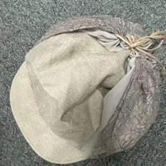 CA4LA 麦わら帽子 花柄レース付き CA4LA 最大51%☆10/19迄 ハット 帽子 レディース 春夏 カシラ