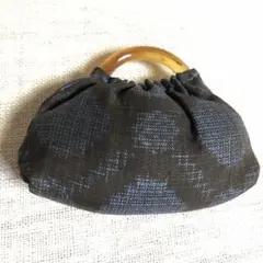 着物　リメイク　大島紬　ブローチ