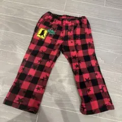 赤黒チェック柄パンツ サイズ90 おしゃれ着