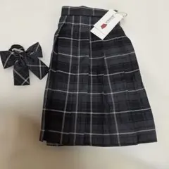 SYRHSYB ネイビー系チェック プリーツスカート　なんちゃって制服