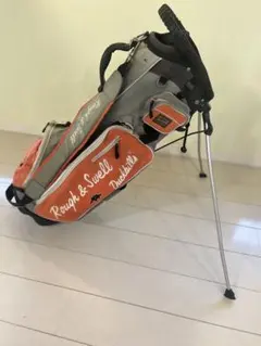 中古 美品 Rough & Swell ゴルフキャディバッグ Rough & Swell キャディバッグ ネイビー ゴルフ ラフアンド