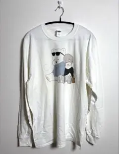ロングスリーブTシャツWH Lサイズ　harapeco