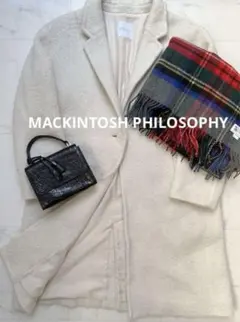 ノーカラー チェスターコート