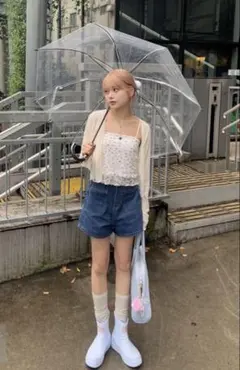 GRL シアーリブカーディガン［ru1192］