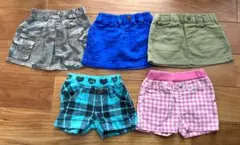 スカート 3枚　ショートパンツ  2枚　セット