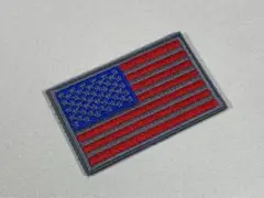 【アメリカ】 国旗　ベルクロ　ワッペン　サバゲー　マジックテープ