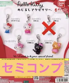 ガチャ ハローキティ めじるしアクセサリー 5種セット