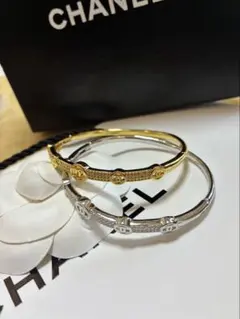 CHANEL ゴールドカラー ノベルティ バングル ブレスレット | Mercari